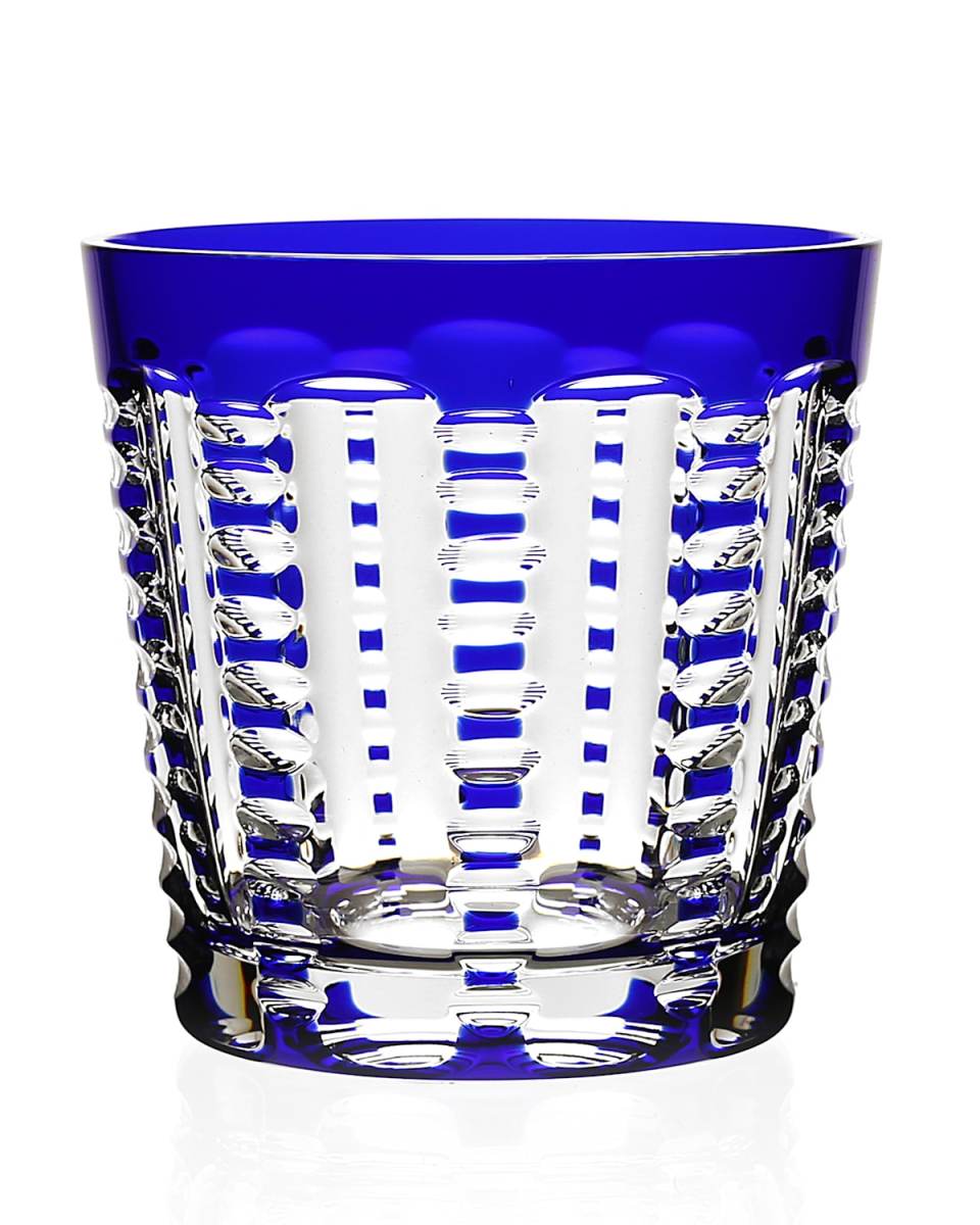 Lulu Sapphire Double Old-Fashioned Glass